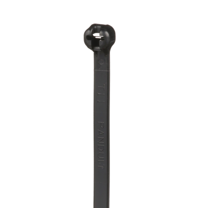 Cincho de Nylon 6.6 Dome-Top®, Con Lengüeta de Bloqueo de Acero Inoxidable, 305 mm largo x 4.7mm ancho, Color Negro, Exterior Resistente a Rayos UV, Paquete de 1000pz