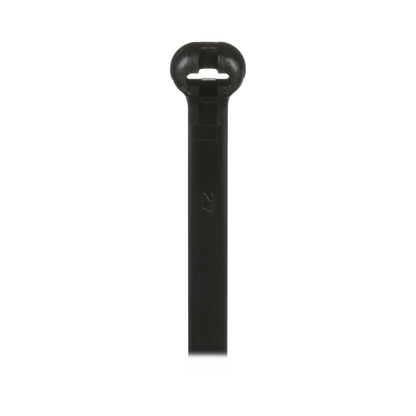 Cincho Dome-Top Nylon 6.6, 378mm largo x 7mm ancho, Color Negro. Paquete de 250 piezas