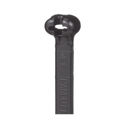 Cincho de Nylon 6.6 Dome-Top®, Con Lengüeta de Bloqueo de Acero Inoxidable, 620 mm largo x 7mm ancho, Color Negro, Exterior Resistente a Rayos UV, Paquete de 100pz