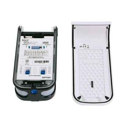 Sensor de Movimiento / 24 Metros de Detección / 100% Exterior / Serie Shield de Optex / Diseño Estético y Formal / Cableado / Compatible con cualquier panel de alarma