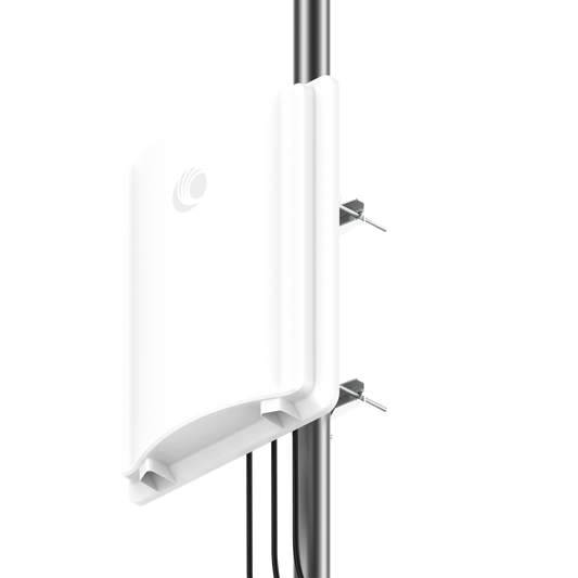Estación Base ePMP 4500 con Antena Integrada con 17 dBi y 90º de apertura / MU-MIMO/OFDMA 8x8 con Capacidad de Hasta 4 Gbps Agregados / 4910–6135 MHz (Wi-Fi 6) / Sincronización GPS / Hasta 120 Suscriptores / Protección IP67