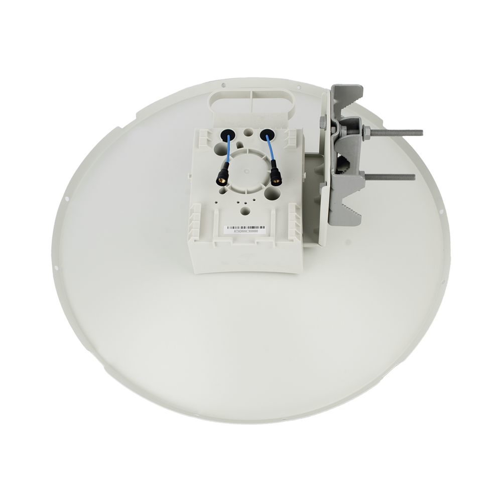 Antena direccional tipo plato de 25 dBi / Rango de frecuencia de 5.150 a 7.125 GHz / MIMO 2X2 / Para climas Hostiles IP67