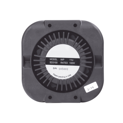 Bocina Compacta de Uso Rudo, 100 Watts de Potencia, Ideal Para Vehículos de Encubierto, Con Soporte Universal, 11 Ohms de Impedancia