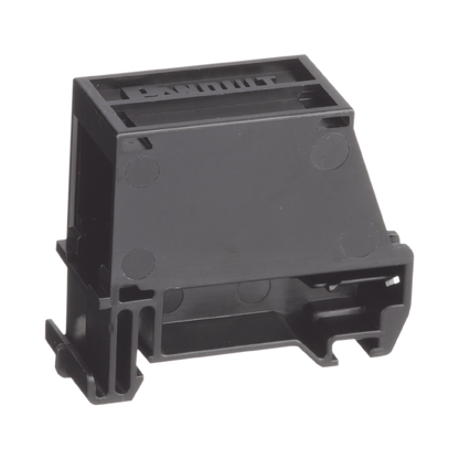 Adaptador de 1 Puerto, Para Conectores Tipo Mini-Com, Montaje en Riel Din Estándar de 35 mm (1.38 pulgadas), Color Negro