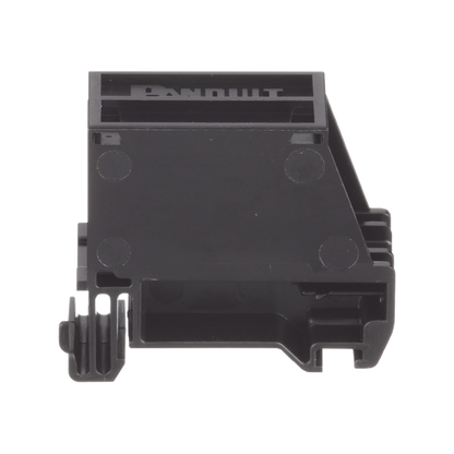 Adaptador de 1 Puerto, Para Conectores Tipo Mini-Com, Blindado, Montaje en Riel Din Estándar de 35 mm (1.38 Pulgadas), Color Negro