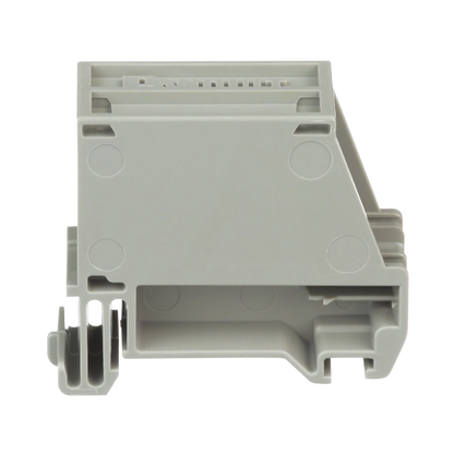 Adaptador de 1 Puerto, Para Conectores Tipo Mini-Com, Montaje en Riel Din Estándar de 35 mm (1.38 pulgadas), Color Gris Internacional