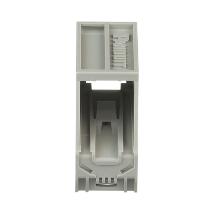 Adaptador de 1 Puerto, Para Conectores Tipo Mini-Com, Montaje en Riel Din Estándar de 35 mm (1.38 pulgadas), Color Gris Internacional