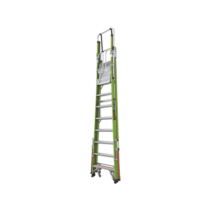Escalera Fija de 8' (2.4m) de Fibra de Vidrio con Jaula y Peldaños de Aluminio. (SKU:19708-146).