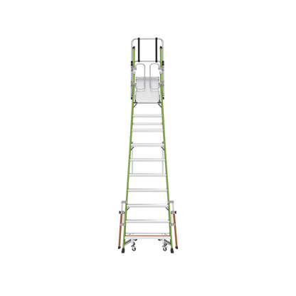 Escalera Fija de 8' (2.4m) de Fibra de Vidrio con Jaula y Peldaños de Aluminio. (SKU:19708-146).