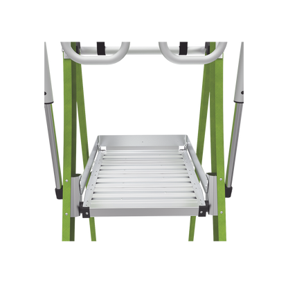 Escalera Fija de 8' (2.4m) de Fibra de Vidrio con Jaula y Peldaños de Aluminio. (SKU:19708-146).