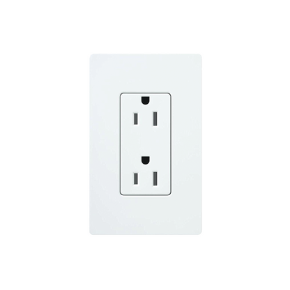 Tomacorriente receptáculo convencional  120V, 15A, color blanco.