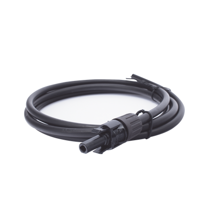 Cable Fotovoltaico 1.5 m, Negro, Calibre 10 AWG con Terminal MC4-H en un Extremo