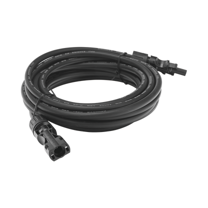 Cable Fotovoltaico 2.5 m, Negro, Calibre 10 AWG con Terminales MC4 en Ambos Extremos