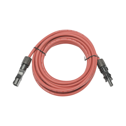 Cable Fotovoltaico, 2.5 m, Rojo, Calibre 10 AWG con Terminal MC4-M en Ambos Extremos