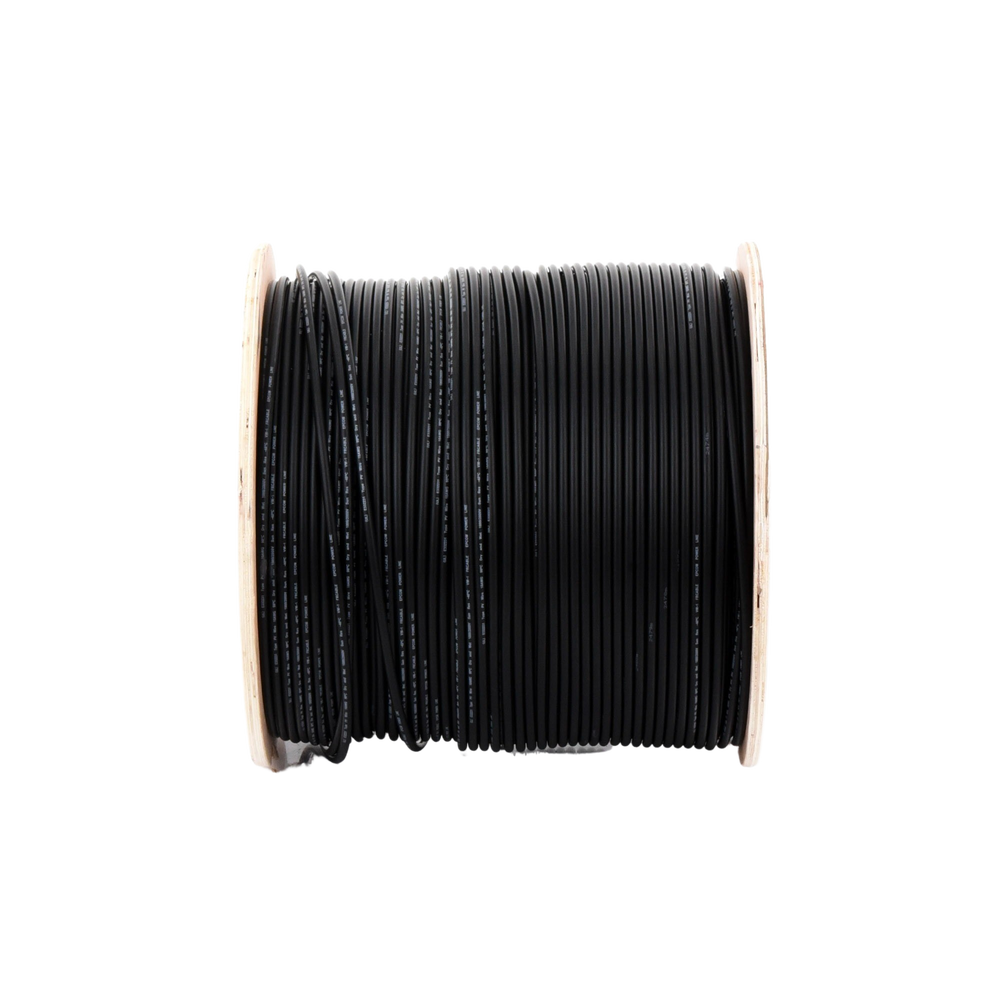 Carrete de 500 Metros / Cable Fotovoltaico Negro / 6mm² (10AWG) / Material COBRE /  2000 Vcc