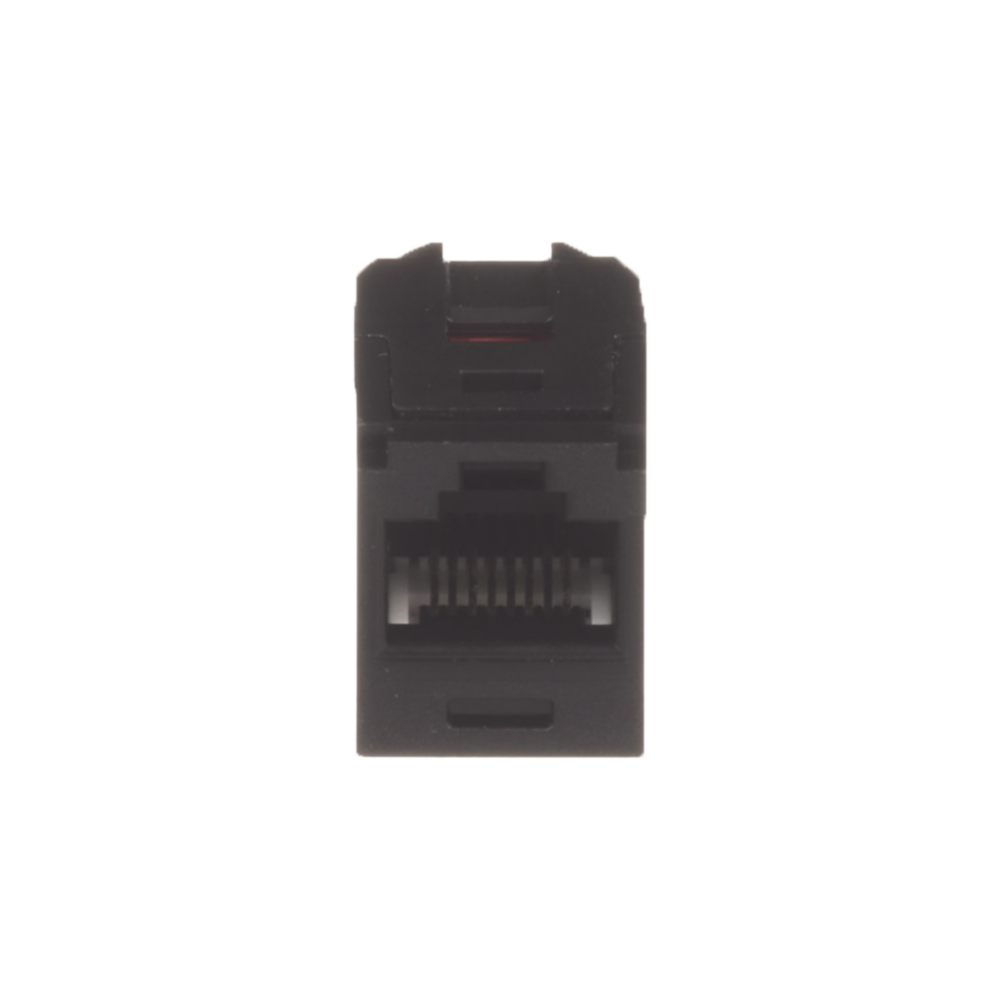 Módulo Acoplador RJ45 a RJ45, Mini-Com, Categoría 6, Color Negro