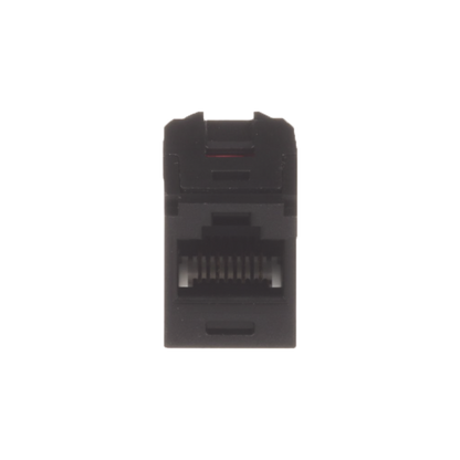 Módulo Acoplador RJ45 a RJ45, Mini-Com, Categoría 6, Color Negro