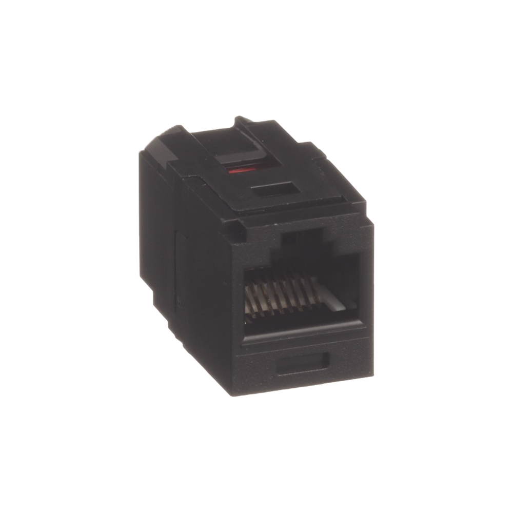 Módulo Acoplador RJ45 a RJ45, Mini-Com, Categoría 6, Color Negro
