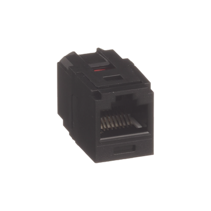 Módulo Acoplador RJ45 a RJ45, Mini-Com, Categoría 6, Color Negro
