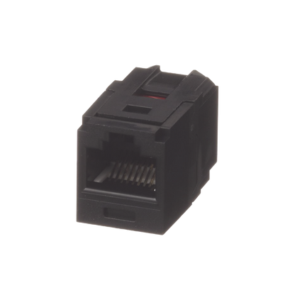 Módulo Acoplador RJ45 a RJ45, Mini-Com, Categoría 6, Color Negro