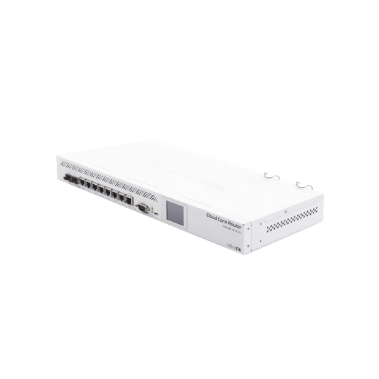 (CCR1009-7G-1C-1S+) Cloud Core Router, CPU 9 Núcleos,7 Puertos Gigabit, 1 Combo TP/SFP, 1 puerto SFP+, 2 GB Memoria
