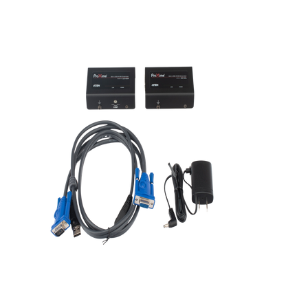Extensor KVM USB | Acceso remoto PC | Hasta 100 m Cat5e | 1920x1200 | Protección ESD | Ajuste deskew