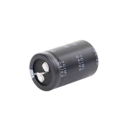Capacitor Electrolítico de Aluminio, Radial de 470 µFd, 250 Vcc, 105 °C, 25 x 40 mm.