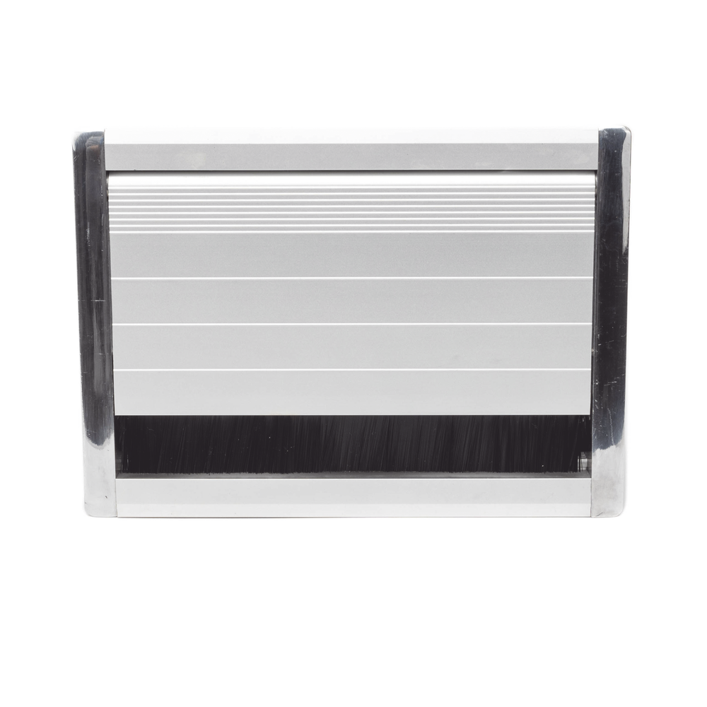 Caja Universal Vacía de 2 Módulos para Instalación en Escritorio (Voz, Datos, Video, Contactos Eléctricos), (No Incluye Accesorios)