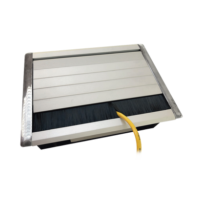 Caja Universal Vacía de 2 Módulos para Instalación en Escritorio (Voz, Datos, Video, Contactos Eléctricos), (No Incluye Accesorios)
