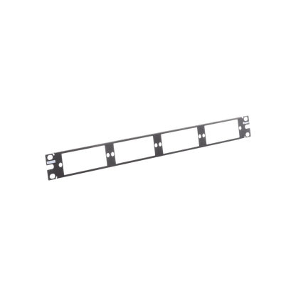 Patch Panel de Fibra Óptica, Para 4 Placas Acopladoras FAP o FMP, Color Negro, 1UR
