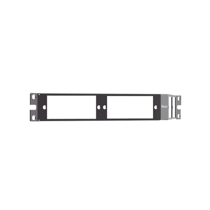 Patch Panel de Fibra Óptica, Para 4 Placas Acopladras FAP o FMP, Angulado, Color Negro, 1UR