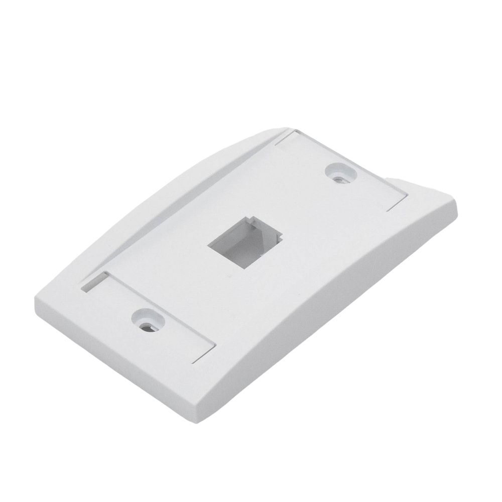 Placa de Pared Vertical Ejecutiva, Salida Para 1 Puerto Mini-Com, Con Espacios Para Etiquetas, Color Blanco