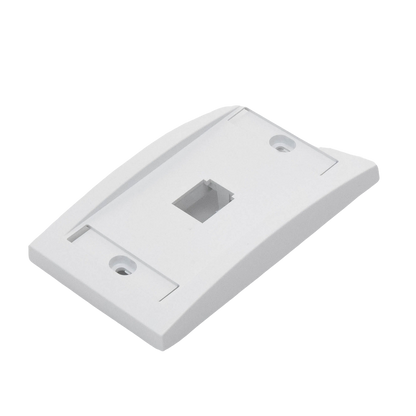 Placa de Pared Vertical Ejecutiva, Salida Para 1 Puerto Mini-Com, Con Espacios Para Etiquetas, Color Blanco