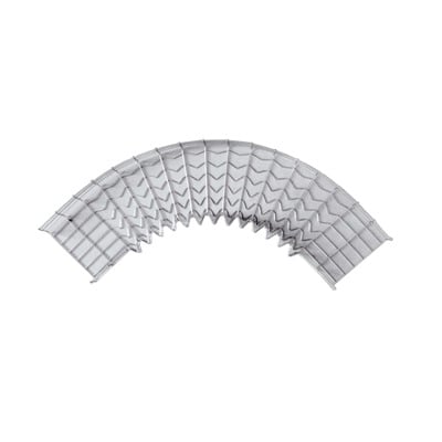 Curva Pre-Fabricada Horizontal de 90° con medidas de 116 mm de Peralte y 200 mm Ancho (116/200 mm)