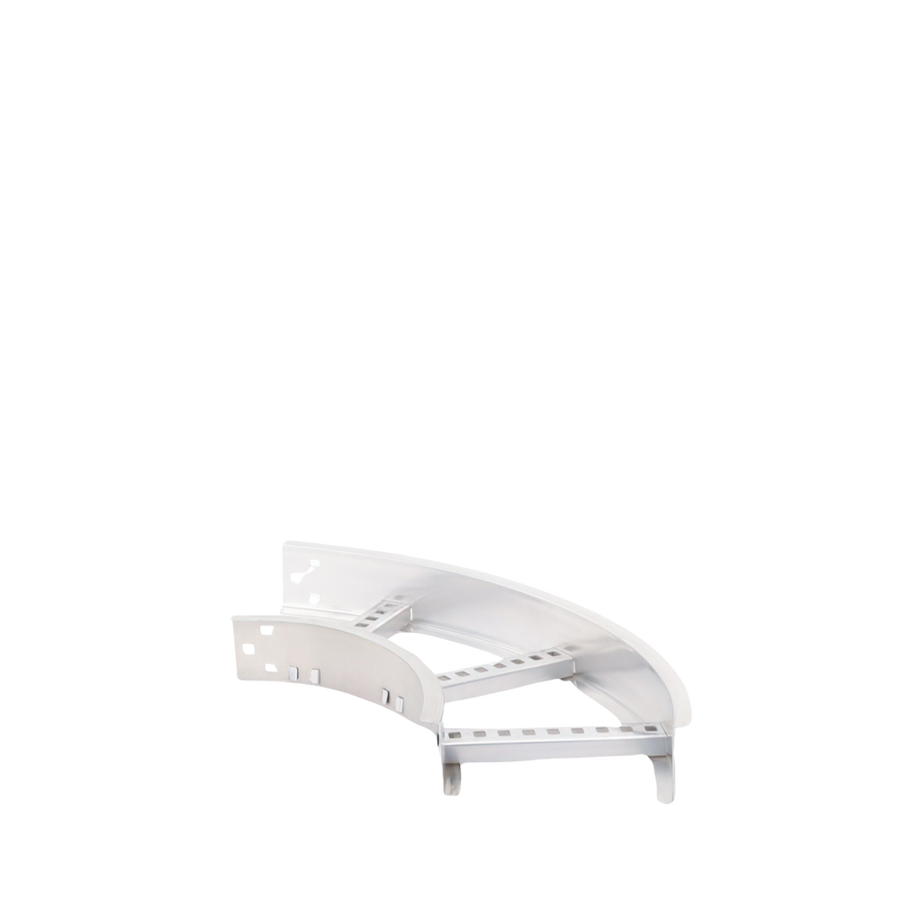 Curva Horizontal de Aluminio de 90° Perfil Z / Peralte 3 1/4" / Ancho 9" / Radio 8" / Incluye Tornillería (CHC90EZ314R8X9AK)