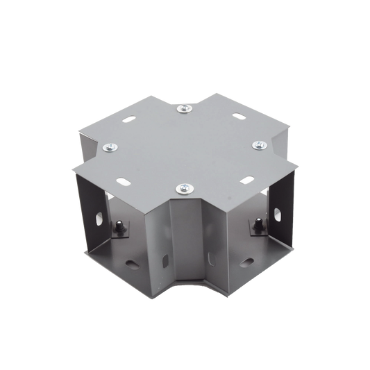 Derivación "X" 100 X 100 mm, fabricado en lámina de acero al carbón