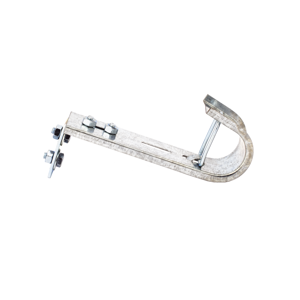 Soporte (Gancho) tipo J-Hook, hasta 14 cables Cat6, ideal para soportar cableado en los espacios de manipulación al aire, Para instalación en interior