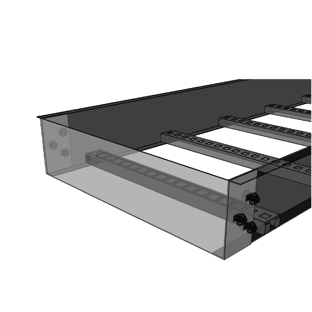Placa de Cierre para Escalera de Aluminio / Peralte 3 1/4" / Ancho 6" / Incluye Tornillería (CHPCE314X6AK)
