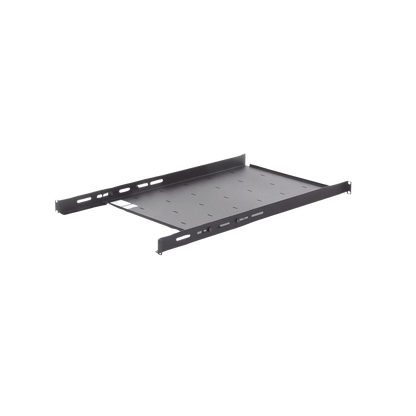 Charola Ajustable para Rack de 19" de 4 postes de 1 Unidad de Espacio. Profundidad de 633 a 816 mm