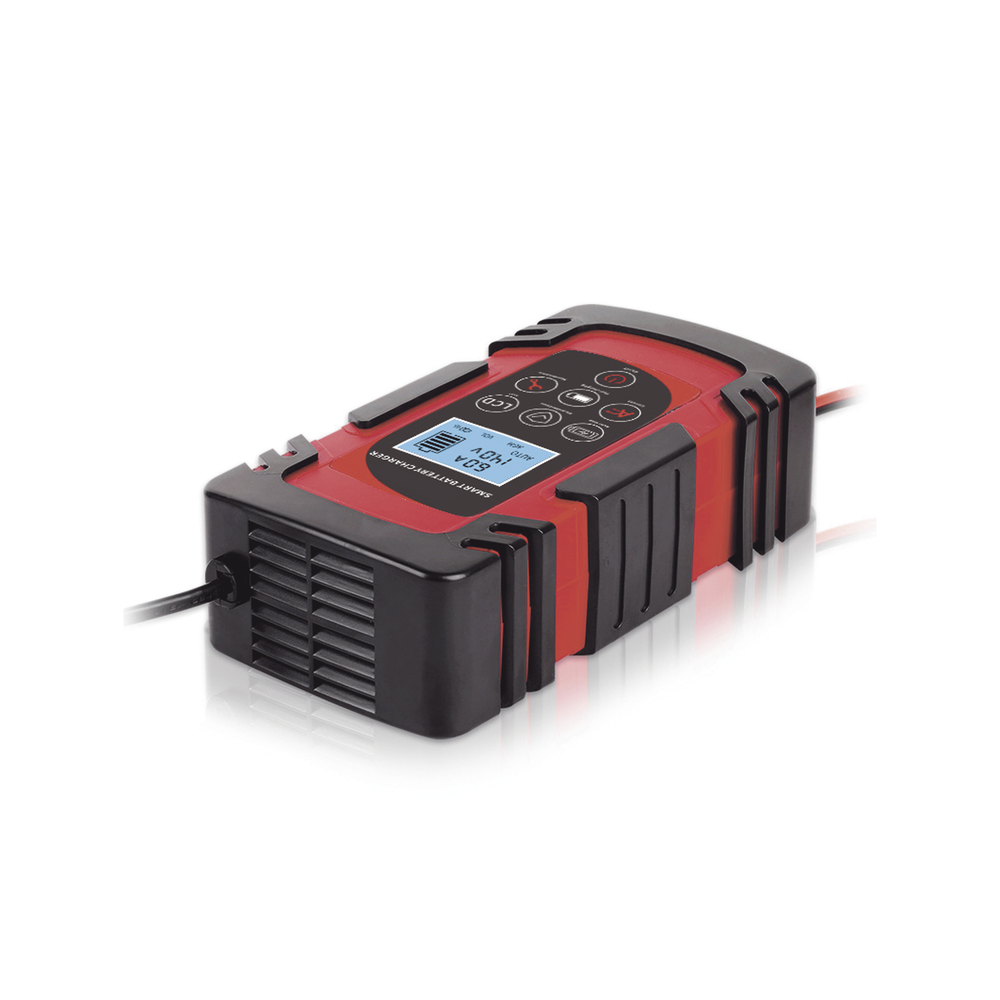 Cargador de Baterías / 12 o 24 Vcc / hasta 40 Ah / 4, 6 o 8 A / Display LCD