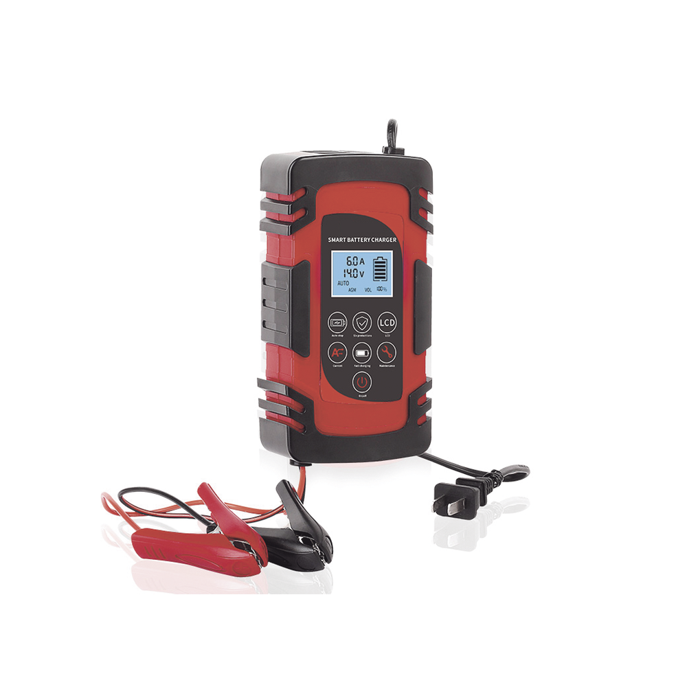 Cargador de Baterías / 12 o 24 Vcc / hasta 40 Ah / 4, 6 o 8 A / Display LCD