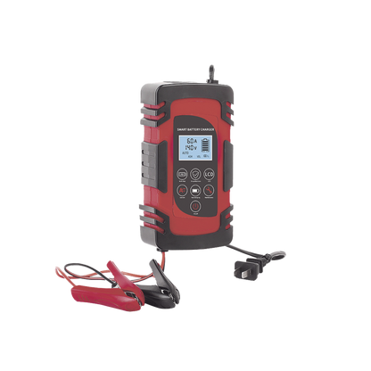 Cargador de Baterías / 12 o 24 Vcc / hasta 40 Ah / 4, 6 o 8 A / Display LCD