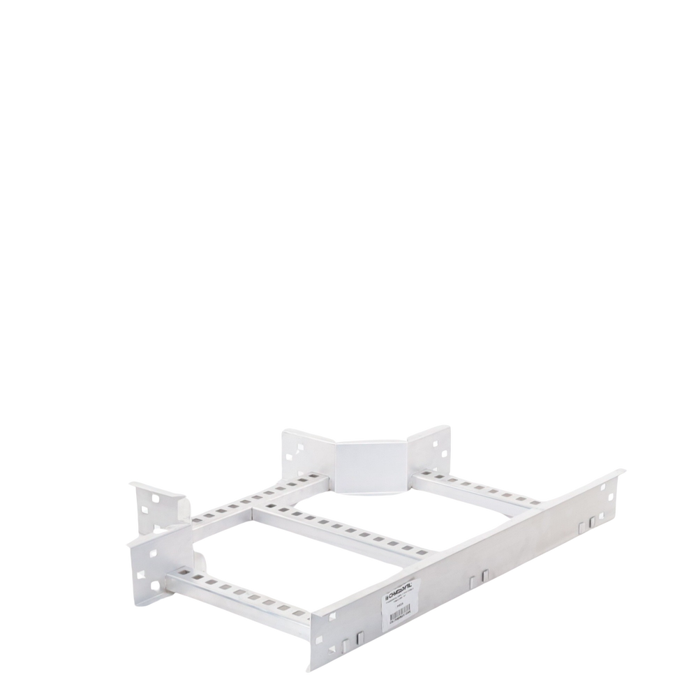 Derivación "T" Horizontal de Aluminio Perfil Z / Peralte 3 1/4" / Ancho 12"/ Radio 8" / Incluye Tornillería (CHTHEZ314R8X12AK)