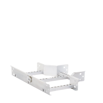 Derivación "T" Horizontal de Aluminio Perfil Z / Peralte 3 1/4" / Ancho 9"/ Radio 8" / Incluye Tornillería (CHTHEZ314R8X9AK)