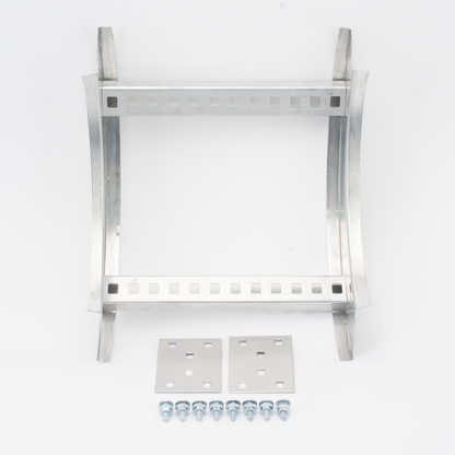 Curva Vertical Interior de Aluminio de 90° Perfil Z / Peralte 3 1/4" / Ancho 12" / Radio 8" / Incluye Tornillería (CHVI90EZ314R8X12AK)