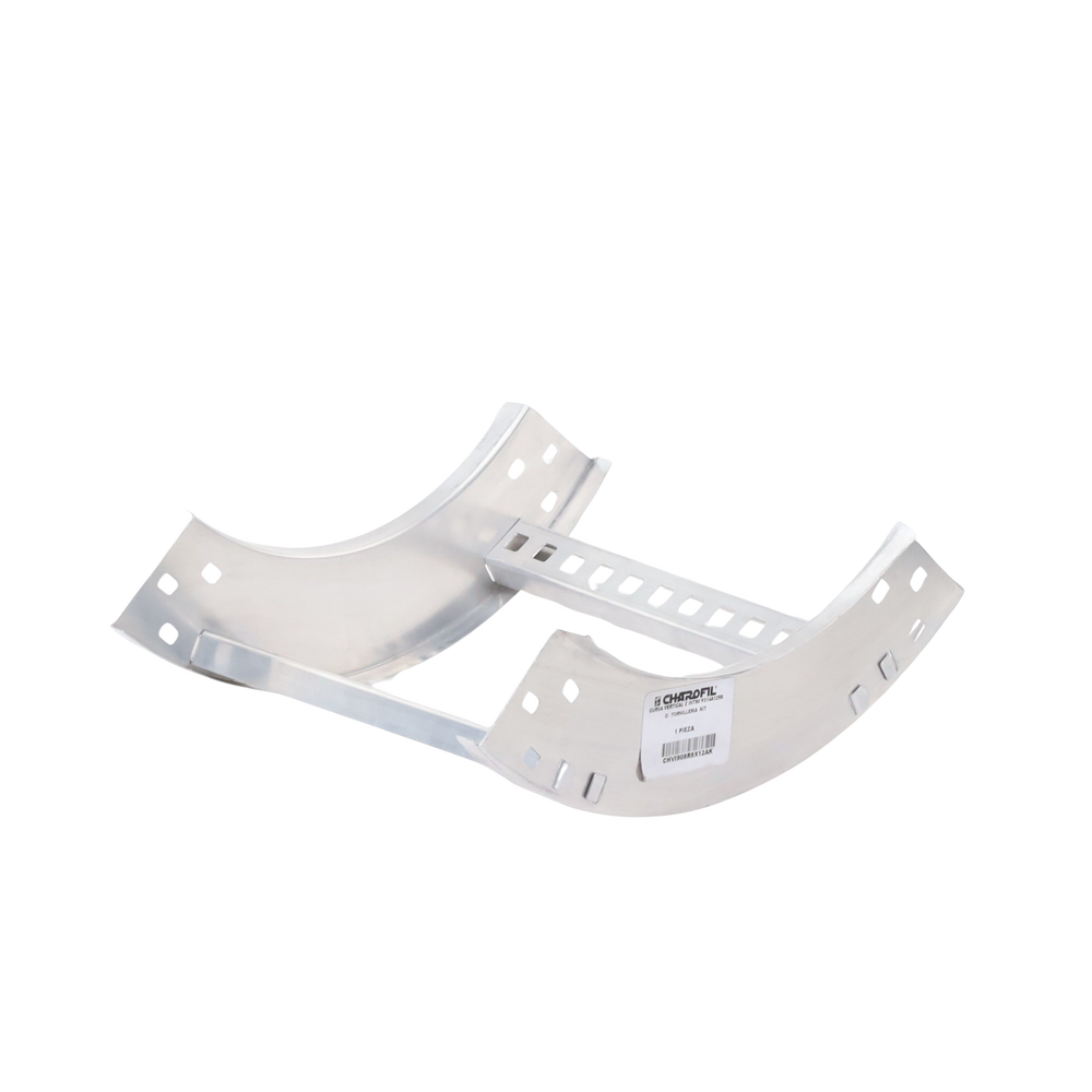 Curva Vertical Interior de Aluminio de 90° Perfil Z / Peralte 3 1/4" / Ancho 12" / Radio 8" / Incluye Tornillería (CHVI90EZ314R8X12AK)