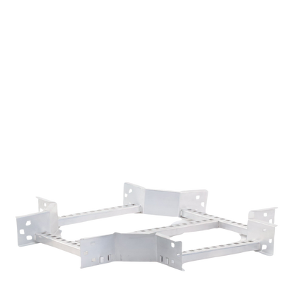 Derivación "X" Horizontal de Aluminio Perfil Z / Peralte 3 1/4" / Ancho 12"/ Radio 8" / Incluye Tornillería (CHXHEZ314R8X12AK)
