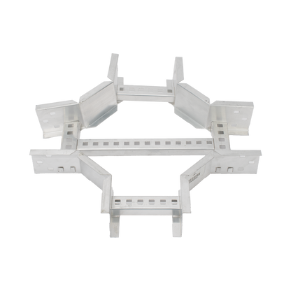 Derivación "X" Horizontal de Aluminio Perfil Z / Peralte 3 1/4" / Ancho 6"/ Radio 8" / Incluye Tornillería (CHXHEZ314R8X6AK)