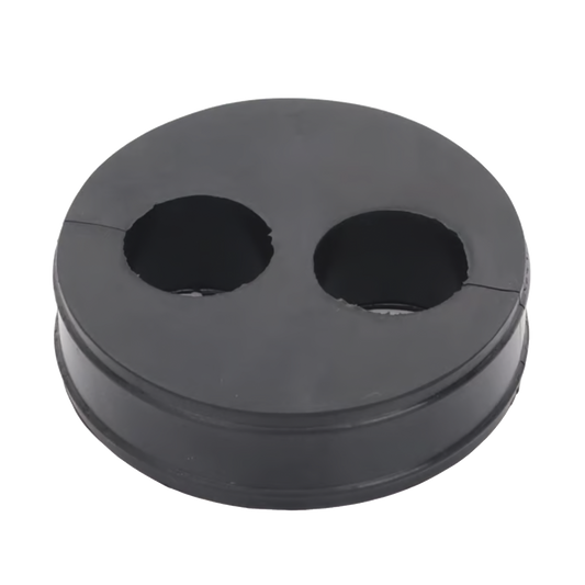 Inserto o Bota de Caucho de 4" Con Dos Orificios para Cable de 7/8 in