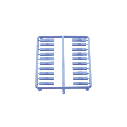 Paquete de 100 Iconos de Datos de Instalación a Presión, Para Jacks Mini-Com de Panduit, De Plástico, Color Azul